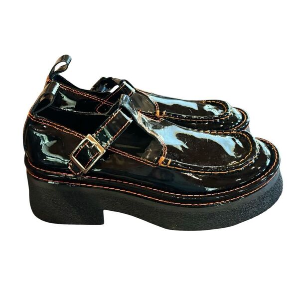 E8 By Miista Cathy Black Patent Brogues NWOB Size 40/8 1/2 - Picture 6 of 9